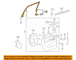 Details About Buick Gm Oem 08 17 Enclave Interior Rear Door Frame Molding Left 25972222