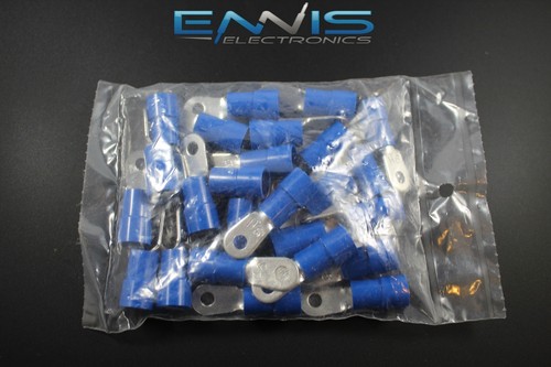 6 GAUGE VINYL #10 RING 5 PK CRIMP TERMINAL CONNECTOR AWG GA CAR EYE BVRT610 - Picture 3 of 4