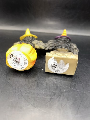 Set of 3 Resin Owl  Figurines 4.5” and 3.5” Tall - Picture 6 of 9