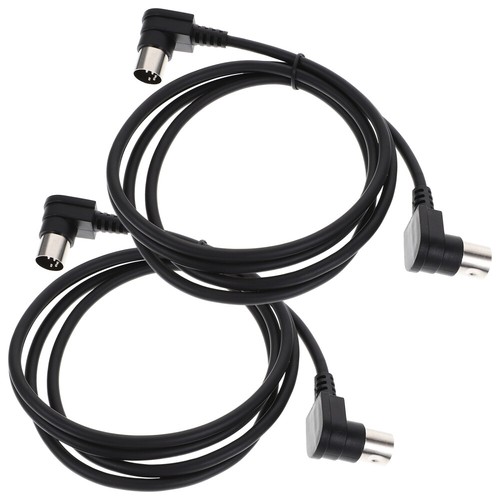 2 Pcs Cavo Di Collegamento Doppio Maschio Dello Strumento Musicale - Photo 8/12