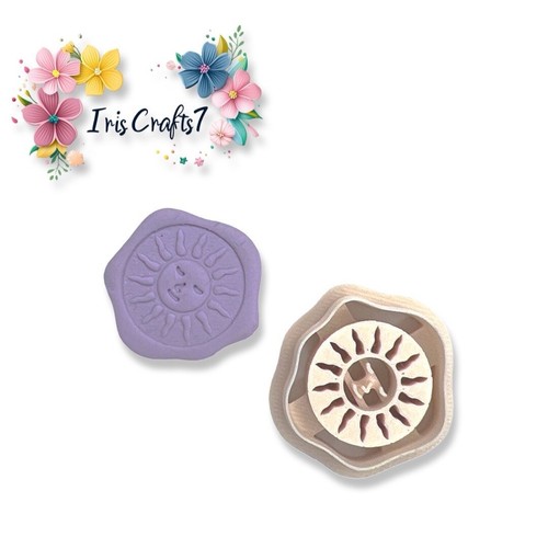 Wax Seal Sun Polymer Clay Cutter - Earring Making - Picture 9 of 28