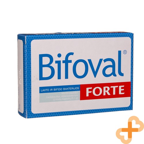 BIFOVAL FORTE Laktatlacto und Bifidobakterien 15 Kapseln nach Antibiotika