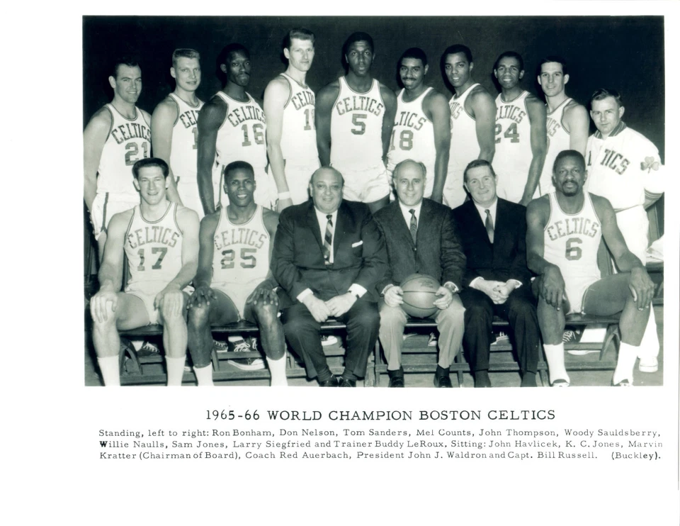 1965 1966 BOSTON CELTICS WORLD CHAMPIONS 8X10 TEAM PHOTO BASKETBALL NBA HOF