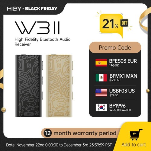 Hiby W3 Ii/w3 Gen 2 Type C USB Dac Dongle Wireless Bluetooth Decoder Headphone