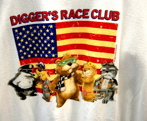 VINTAGE 2009 CHASE NASCAR FOX SPORTS DIGGER & FRIENDS RACE CLUB T-SHIRT LARGE - Bild 1 von 3