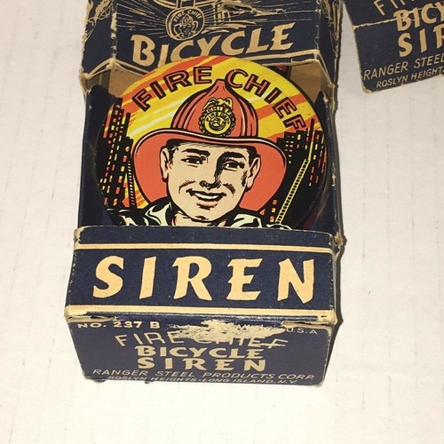 Vintage - Original Fire Chief Fahrrad Sirene von Ranger Steel Products NY - Bild 3 von 14