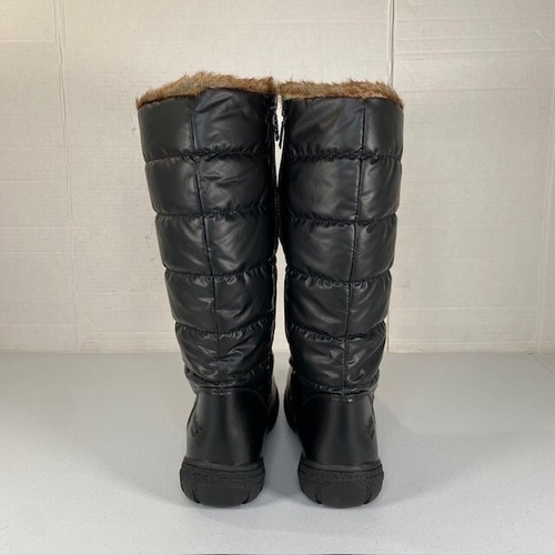 Damenstiefel Chromatics Größe 9 M schwarz Tragetaschen Winter Schnee Fellbesatz neu andere - Bild 4 von 11
