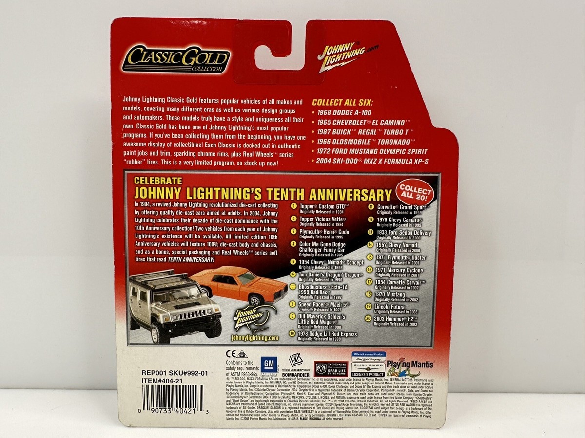 Rare Johnny Lightning 1987 Buick Regal Turbo T White Lightning