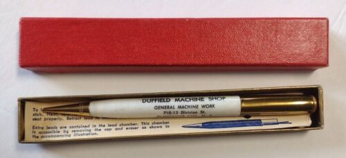 Matita meccanica vintage Duffield Machine Shop Gloucester City NJ Redipoint NOS - Foto 2 di 4