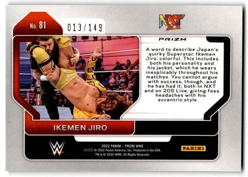 2022 Panini Prizm purple Ikemen Jiro Rookie /149 - Picture 2 of 2