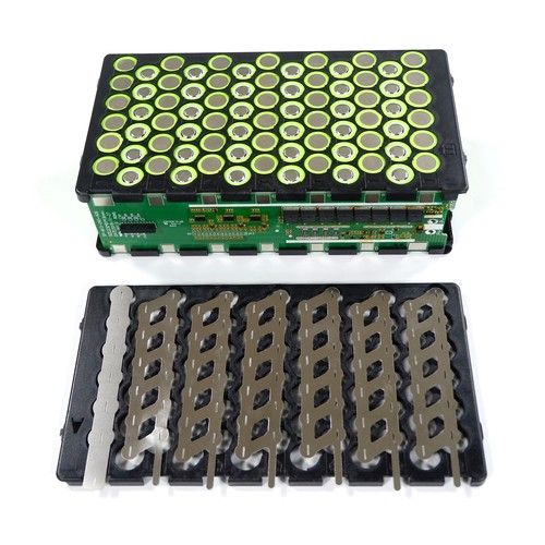 Pacchetto batteria fai da te 13S6P 48V 18650 Li-ion custodia + supporto + nichel con 13S 30A BMS - Foto 22 di 30