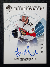 IAN McCOSHEN RC AUTOGRAPH FW 2017-18 SP AUTHENTIC 17-18 NO 172 #771/999    29022