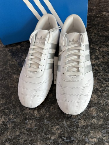 JS1192 adidas Taekwondo Cloud White Silver Metallic Gum (Women's) Size 10 NWB - Picture 5 of 8