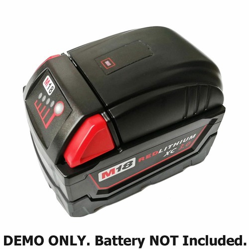 Adaptador cargador de teléfono inteligente puerto USB para batería MILWAUKEE M18 18V 48-11-1840 - Imagen 3 de 5