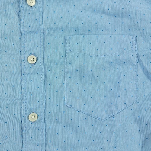 American Eagle Button Shirt Men's XS Blue Seriously Soft Long Sleeve Pocket Dots - Picture 5 of 15
