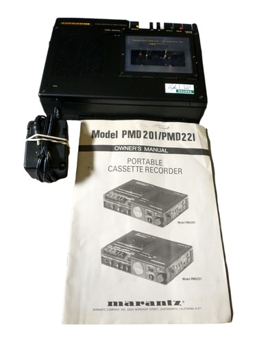 Grabadora de casete portátil Marantz PMD 201 probada pero el botón de grabación no - Imagen 2 de 13