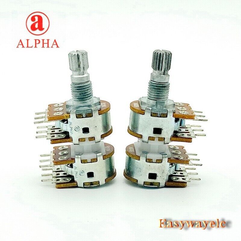 2×16mm Alpha B20K 20K Linear Taper Potentiometer 15mm 2×16mm Alpha B20K 20K Linear Taper Potentiometer 15mm