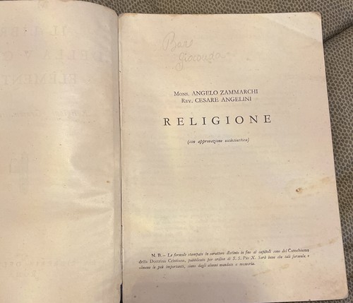 RELIGIONE GRAMMATICA STORIA IL LIBRO DELLA V CLASSE ELEMENTARE SUSSIDIARIO 1942 - Imagen 4 de 13