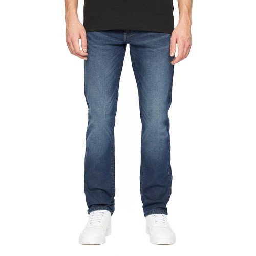Jeans De Mezclilla Azul Oscuro Para Hombre Crosshatch Svelte Casual Designer