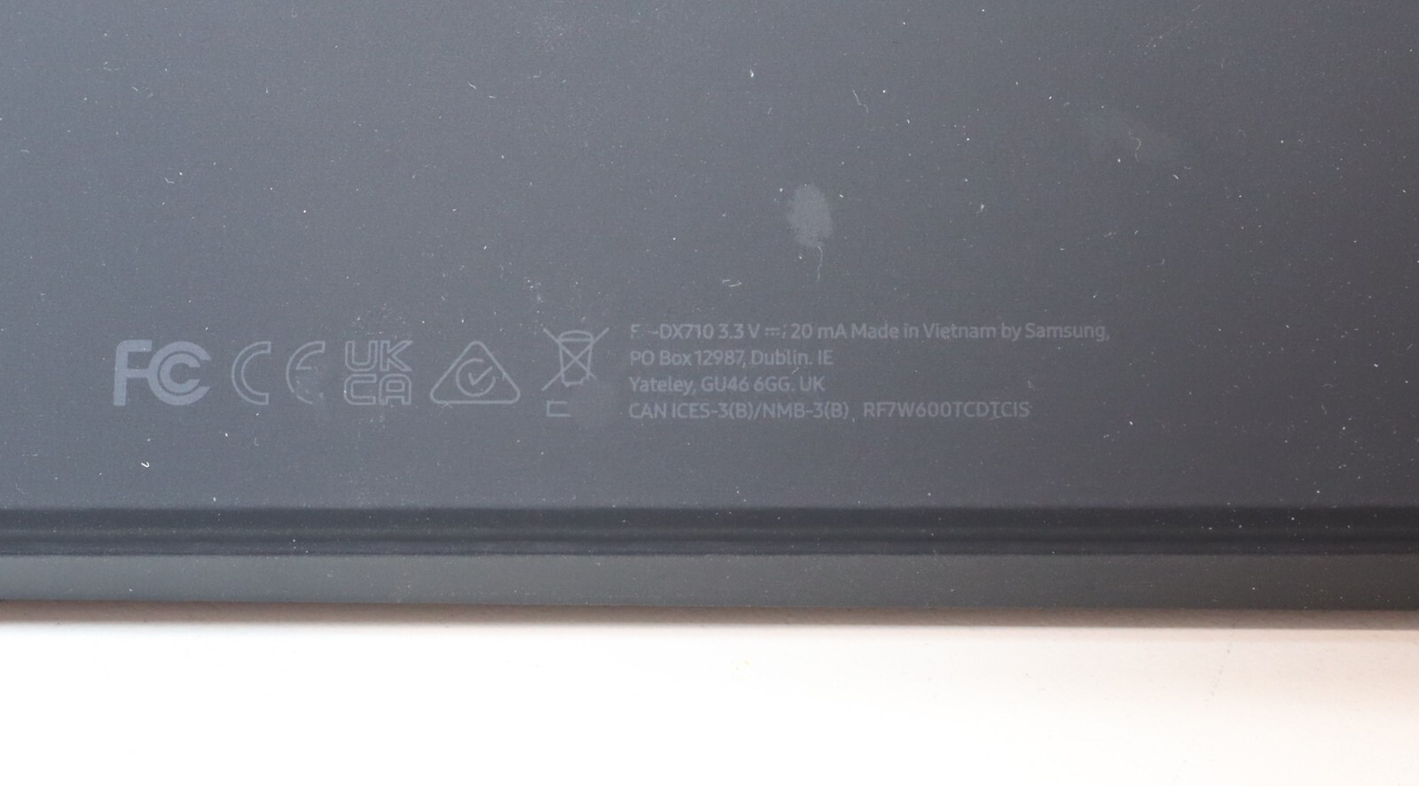 Samsung Galaxy Book Cover Keyboard Slim for Tab S9 EF-DX710UBEGUJ Black - Afbeelding 8 van 9