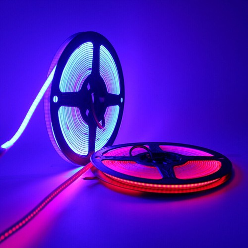 5V 12V COB LED strip light Thin 3mm wide Flexible LED Tape Light For Car Home - Picture 3 of 11