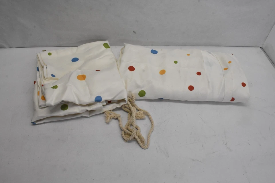 Off-White Fun Lunares Multicolor 2 Paneles Cortinas con Ojales 106" x 70" Foto 2 de 4