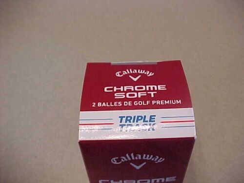 NEW 25 2 BALL PACKS, 50 GOLF BALLS CALLAWAY CHROME SOFT X 4+ DOZEN TRIPLE TRACK - Picture 6 of 8