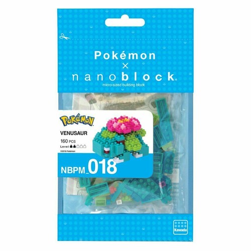 NANOBLOCK POKEMON VENUSAUR MINI BRICKS PUZZLE 160 PIECES GREAT GIFT NBPM-018 - Picture 2 of 3