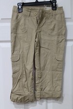 ARIZON adjustable waist straight leg girl's brown pants 8 regular NWT