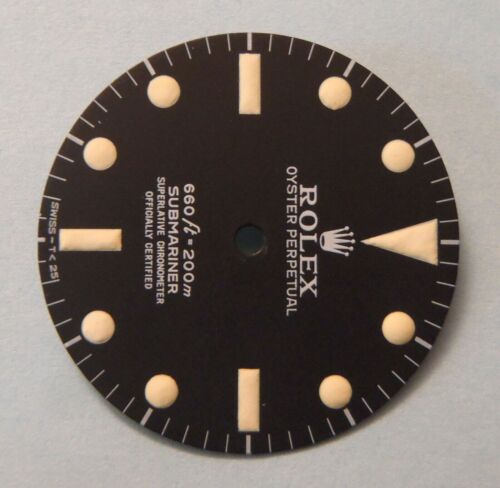 ~ Vintage Rolex #5512 660ft Submariner Matte Black Repaired Dial ~ - Picture 14 of 16