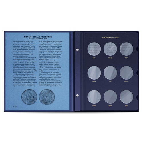 Morgan Silver Dollars (All Mints): 1892-1921 - Whitman Classic Coin Album - Picture 2 of 5