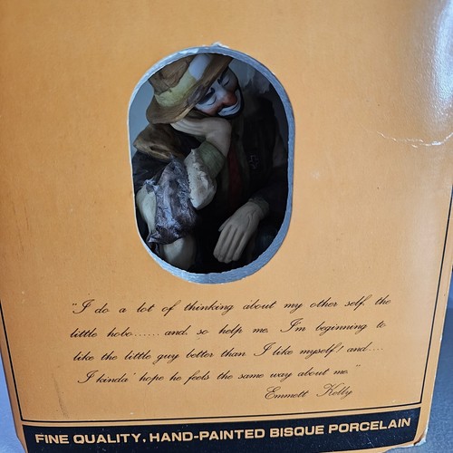 Emmett Kelly Jr 1984 Flambro The Thinker 1,225 of 15,000 Limited Edition Signed - Picture 18 of 18