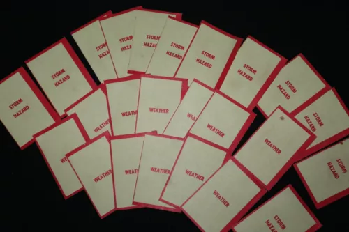 Steve Canyon  Air Force Game~Storm Hazard /Weather/Airfield  Replacement Cards