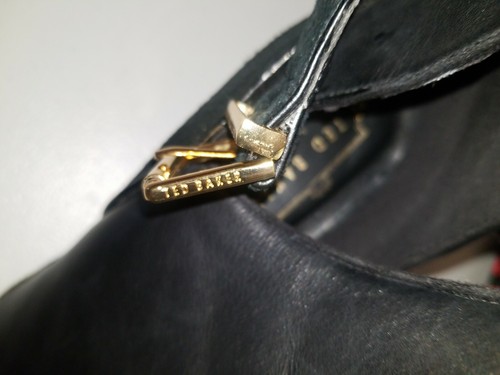 Ted Baker Black Leather & Suede Ankle Boots Size 41  - Picture 5 of 9