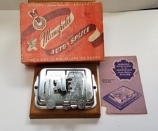 Vintage Mansfield Film Auto-Splice Film Splicer 8 16 mm Silent  Sound