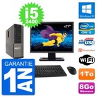 PC DELL 990 SFF Bildschirm 27 " Intel i5-2400 RAM 8Go Festplatte 1To Windows 10