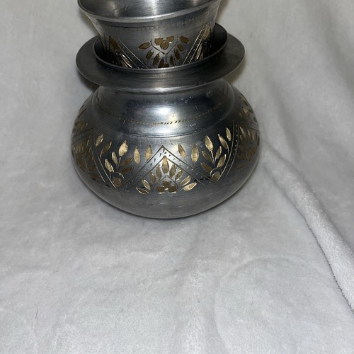 Metal Indian Middle East Engraved Pot Vase Planter Cups Drinking Lota Water Pot - Picture 8 of 8