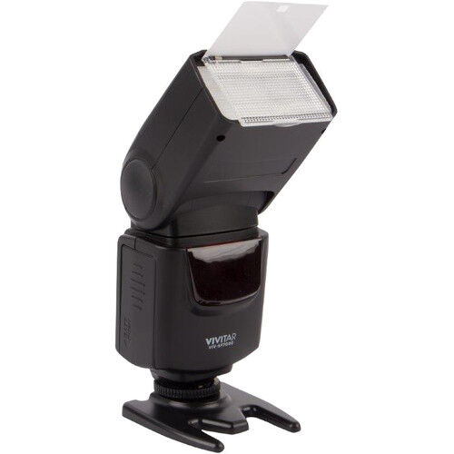 ZOOM SWIVEL PRO FLASH FOR CANON EOS T1 T2 T3 XS XSI XT XTI SL1 BY VIVITAR Photo® - Picture 3 of 6