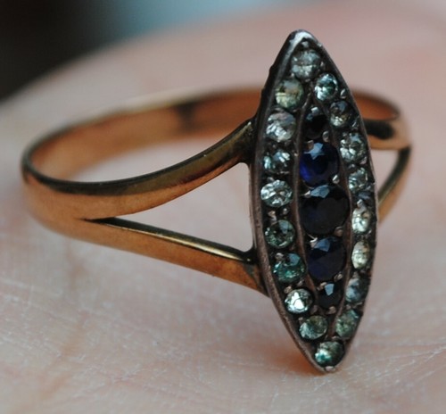 Art Deco Stil Goldring - Bild 5 von 7