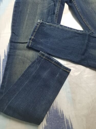 Levis Jeans 524 Too Superlow Womens Sz 3M Blue Straight Leg Slim Stretch 26x31 - Picture 3 of 21