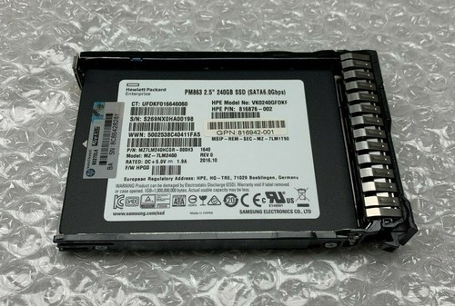 HP 816876-002 816889-B21 240GB 2.5" SFF SATA III 6GBPS Internal SSD - Picture 1 of 4