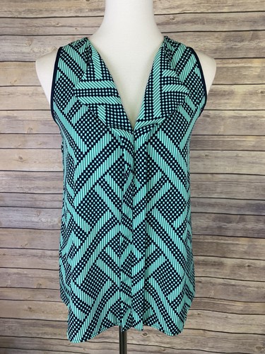 Francescas Birdcage Small Top türkis blau ärmellos V-Ausschnitt  - Bild 1 von 9