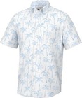 Embroidered Tropical Casual Button-Down Shirts for Men