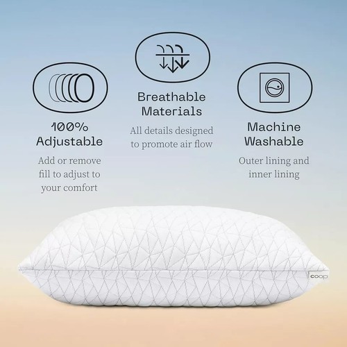 Coop Home Goods Original Adjustable Pillow, Queen Size Bed Pillows for Sleeping, - Picture 6 of 7