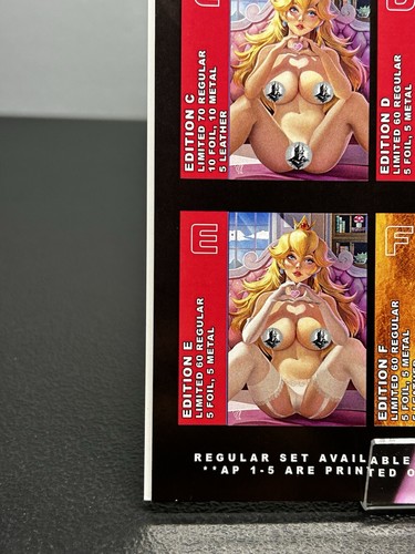 WAIFU CHRONICLES #1 Mario Bros Princess Peach Cosplay Variant LIMITED TO 60 NM - Picture 8 of 13