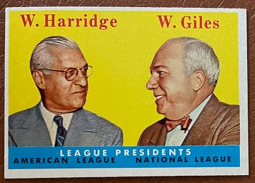 1958 Topps Baseball League Presidents #300!  ¡Envío bajo para varios artículos! - Imagen 1 de 2
