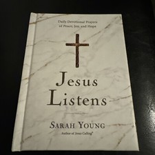 Jesus Listens: Daily Devotional Prayers…by Sarah Young 2021 HC LIKE NEW