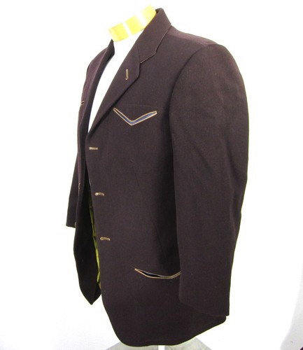 Jean Paul Gautier Homme Vintage Blazer Men Size 50 BROWN Made in ITALY - Picture 5 of 12