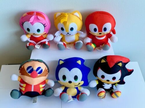 Sonic the Hedgehog Plush Tails Knuckles Shadow Amy 6" Stuffed SEGA Licensed Toy - Picture 9 of 15