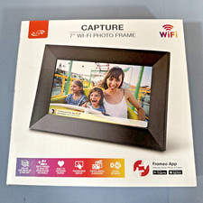 iLive ''CAPTURE'' Smart 7" WIFI Photo Frame IPFW763B Black New Opened To Test